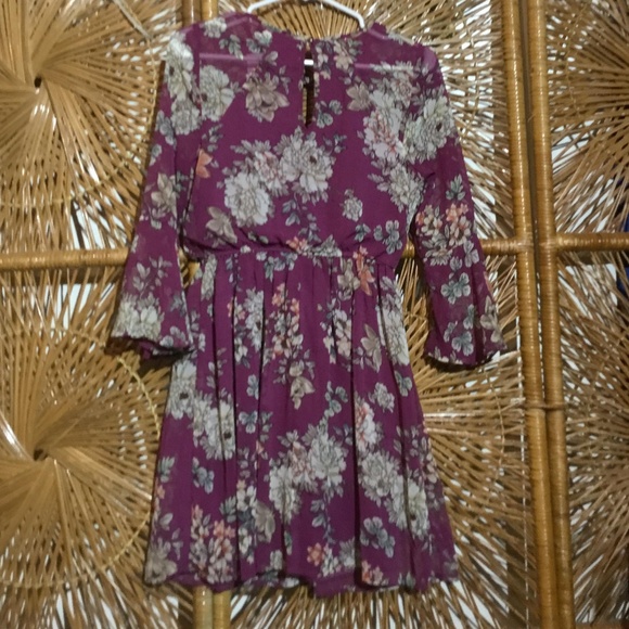 Speechless Women Dress Purple Floral Size Large - Picture 3 of 3